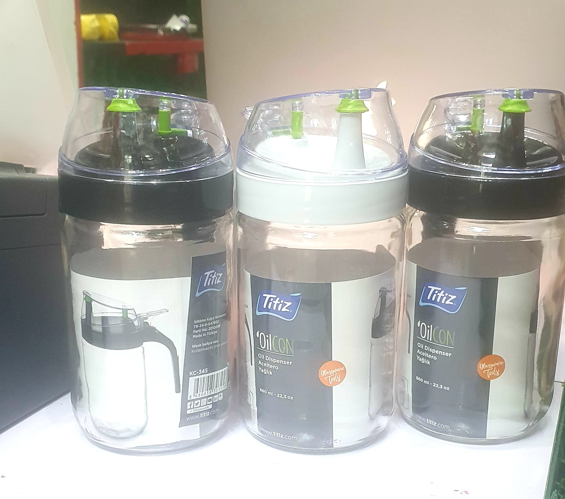 Oil Container Dispenser 660ML – Leakproof Kitchen Oil Bottle