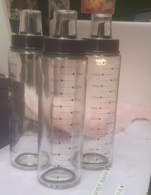 Premium Decorated Oil Dispenser Bottle 550ml – Kitchen Storage Essential