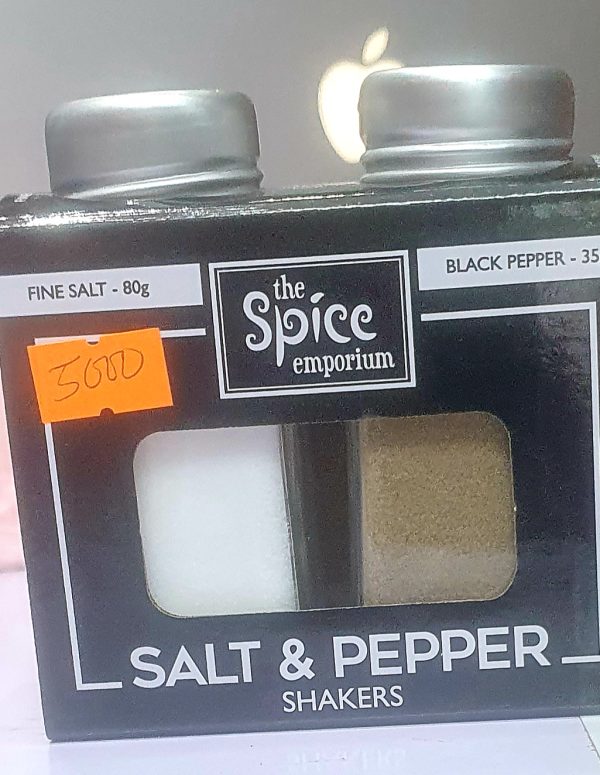 The Spice Emporium Pepper & Salt Shaker Set – Stylish Tabletop Spice Containers