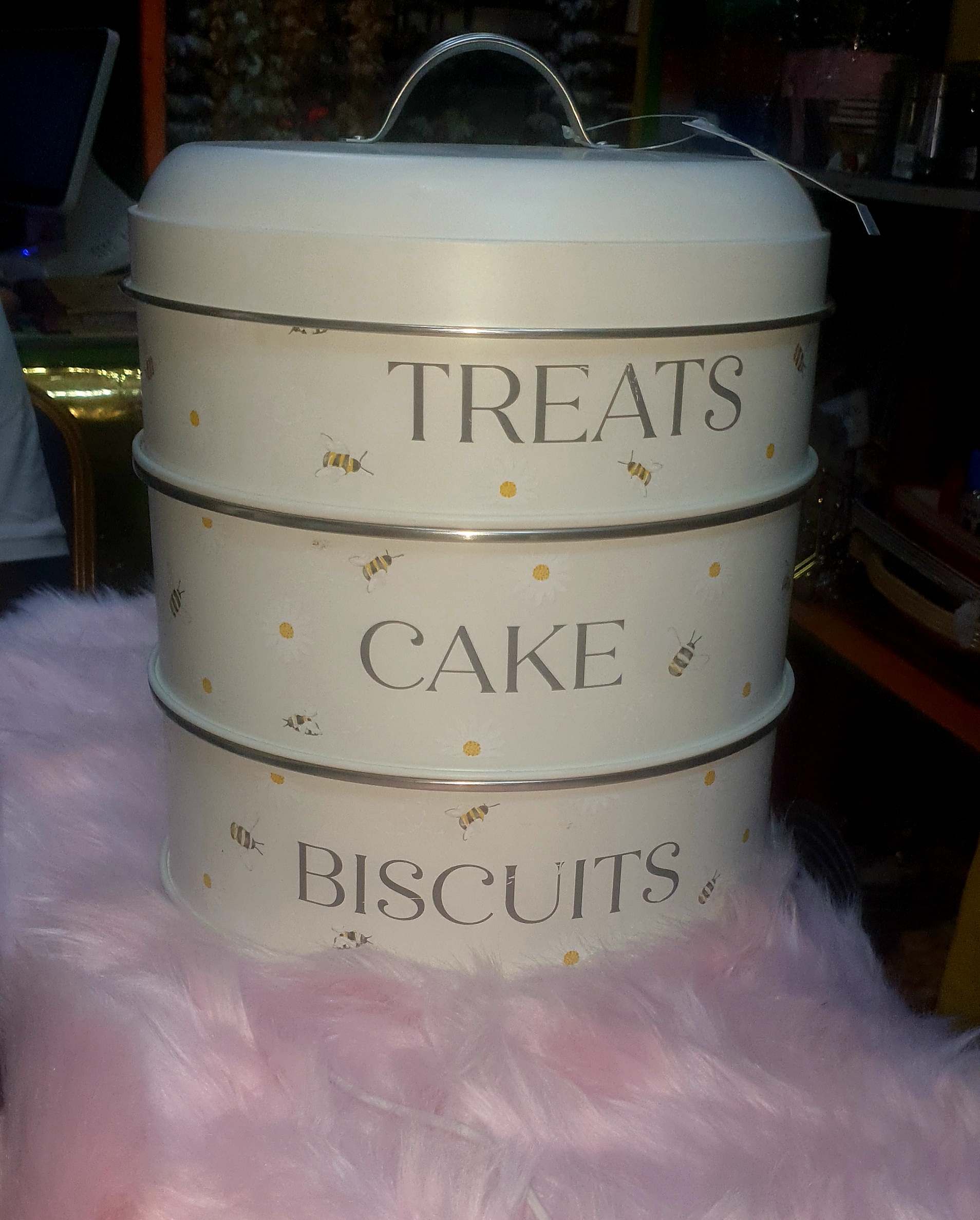 Tea, Sugar & Cake Storage Canister – Decorative Kitchen Storage Can