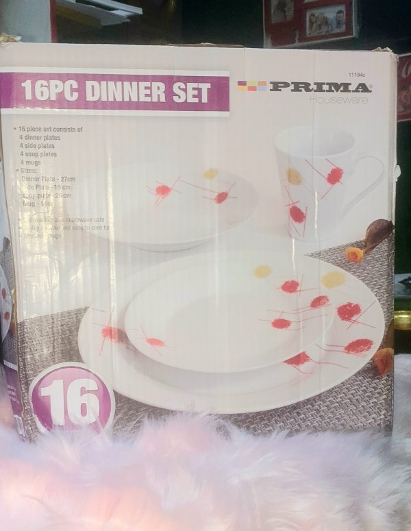 Prima 16PCS Dining Set – Stylish Dinnerware for Everyday Use