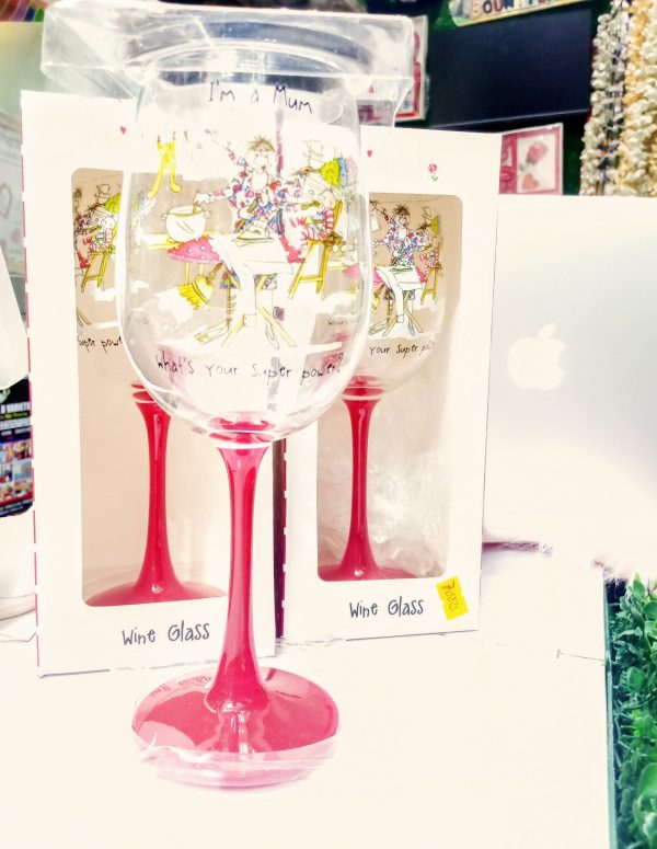 Luxury Super Mum Wine Glass – Perfect Gift for Mum