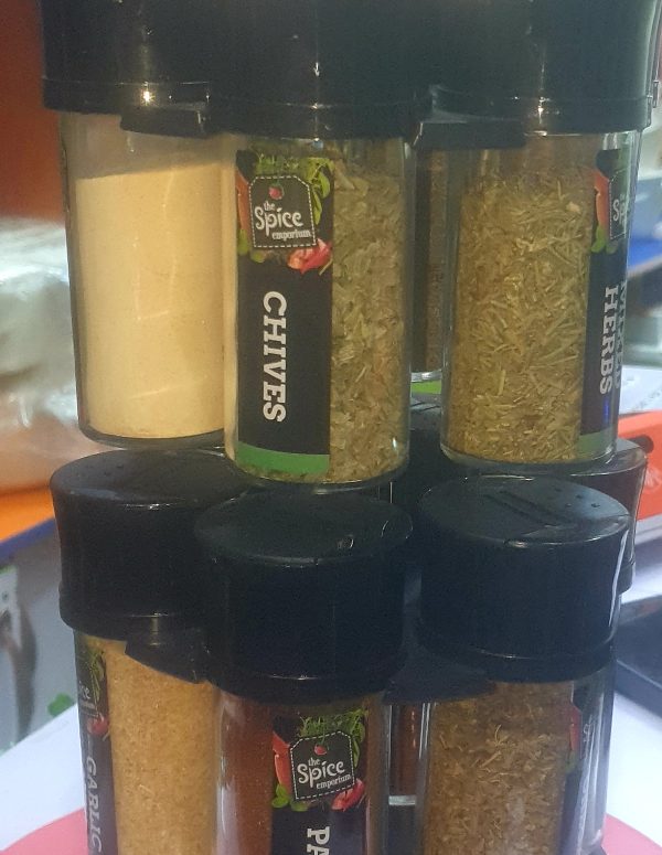 Herbal Spice Rack Set (10 Jars) – Natural Seasonings for Everyday Cooking