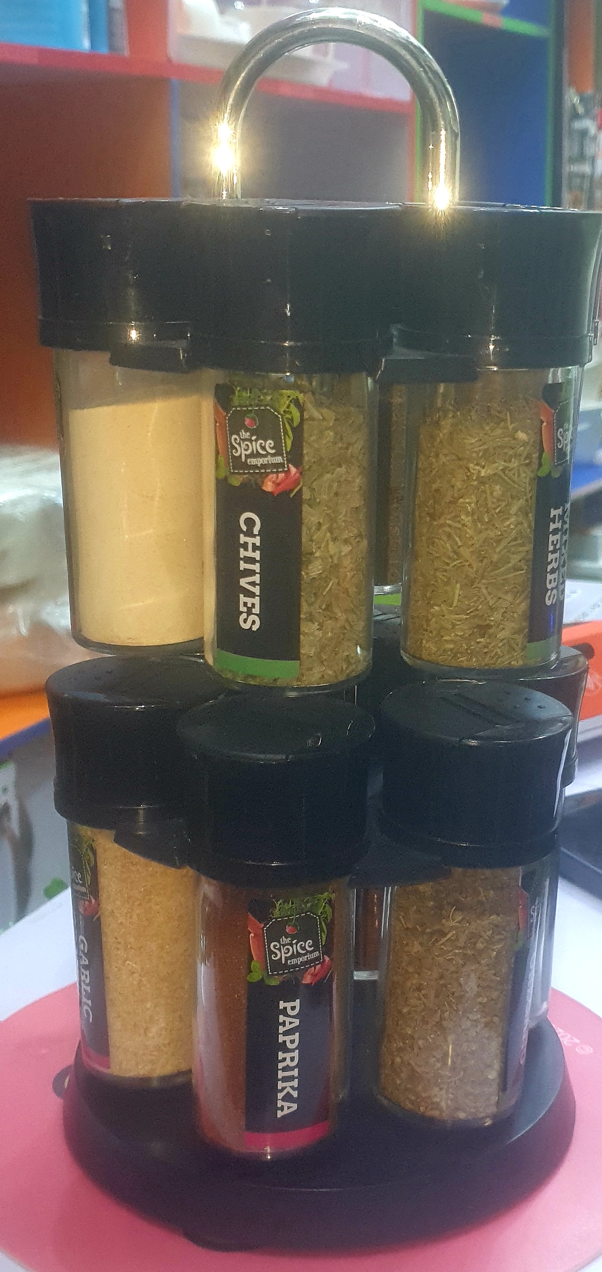 Herbal Spice Rack Set (10 Jars) – Natural Seasonings for Everyday Cooking